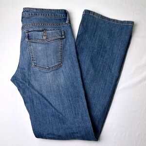 Banana Republic Y2K Low Rise Bootcut Jeans Womens Size 28/6 Short Medium Wash